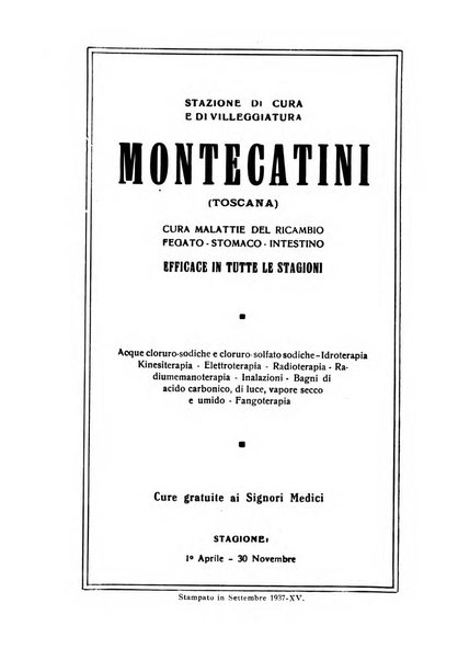 Rivista di idroclimatologia, talassologia e terapia fisica organo ufficiale dell'Associazione medica italiana di idroclimatologia talassologia e terapia fisica