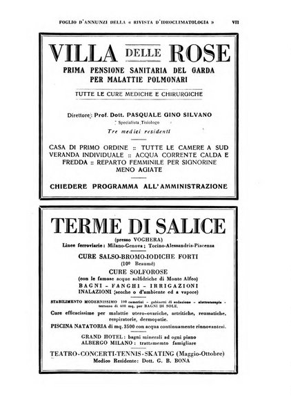 Rivista di idroclimatologia, talassologia e terapia fisica organo ufficiale dell'Associazione medica italiana di idroclimatologia talassologia e terapia fisica