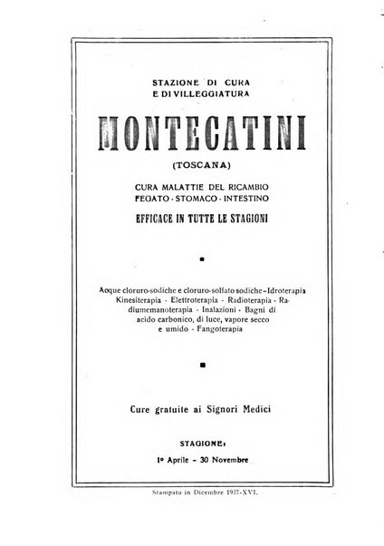 Rivista di idroclimatologia, talassologia e terapia fisica organo ufficiale dell'Associazione medica italiana di idroclimatologia talassologia e terapia fisica