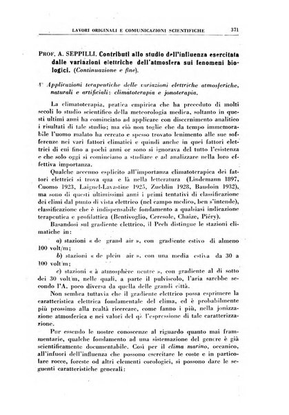 Rivista di idroclimatologia, talassologia e terapia fisica organo ufficiale dell'Associazione medica italiana di idroclimatologia talassologia e terapia fisica