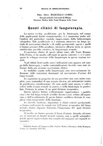 Rivista di idroclimatologia, talassologia e terapia fisica organo ufficiale dell'Associazione medica italiana di idroclimatologia talassologia e terapia fisica