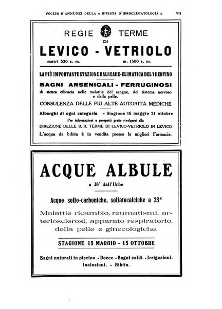 Rivista di idroclimatologia, talassologia e terapia fisica organo ufficiale dell'Associazione medica italiana di idroclimatologia talassologia e terapia fisica