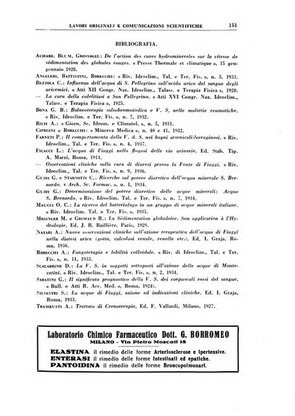 Rivista di idroclimatologia, talassologia e terapia fisica organo ufficiale dell'Associazione medica italiana di idroclimatologia talassologia e terapia fisica