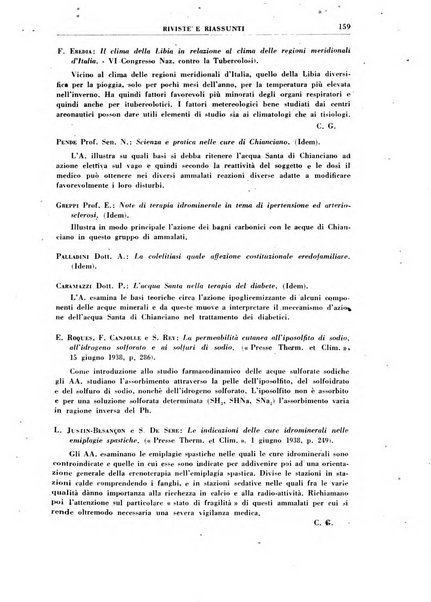 Rivista di idroclimatologia, talassologia e terapia fisica organo ufficiale dell'Associazione medica italiana di idroclimatologia talassologia e terapia fisica