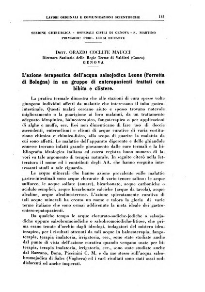 Rivista di idroclimatologia, talassologia e terapia fisica organo ufficiale dell'Associazione medica italiana di idroclimatologia talassologia e terapia fisica