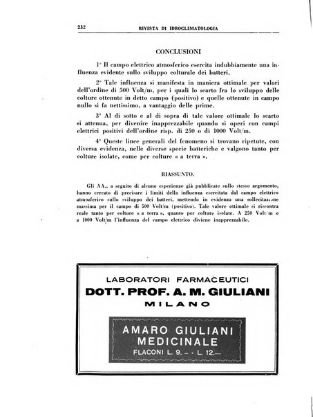 Rivista di idroclimatologia, talassologia e terapia fisica organo ufficiale dell'Associazione medica italiana di idroclimatologia talassologia e terapia fisica