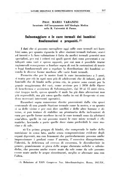 Rivista di idroclimatologia, talassologia e terapia fisica organo ufficiale dell'Associazione medica italiana di idroclimatologia talassologia e terapia fisica