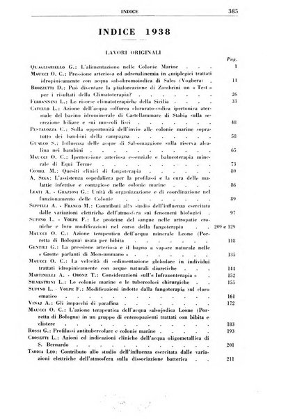 Rivista di idroclimatologia, talassologia e terapia fisica organo ufficiale dell'Associazione medica italiana di idroclimatologia talassologia e terapia fisica