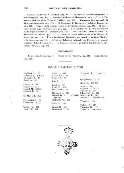 Rivista di idroclimatologia, talassologia e terapia fisica organo ufficiale dell'Associazione medica italiana di idroclimatologia talassologia e terapia fisica