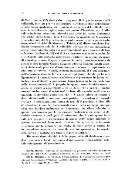 Rivista di idroclimatologia, talassologia e terapia fisica organo ufficiale dell'Associazione medica italiana di idroclimatologia talassologia e terapia fisica