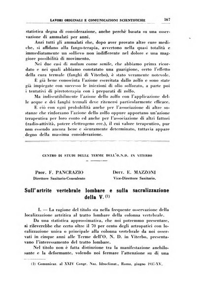 Rivista di idroclimatologia, talassologia e terapia fisica organo ufficiale dell'Associazione medica italiana di idroclimatologia talassologia e terapia fisica