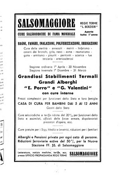 Rivista di idroclimatologia, talassologia e terapia fisica organo ufficiale dell'Associazione medica italiana di idroclimatologia talassologia e terapia fisica