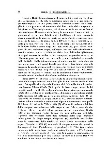 Rivista di idroclimatologia, talassologia e terapia fisica organo ufficiale dell'Associazione medica italiana di idroclimatologia talassologia e terapia fisica