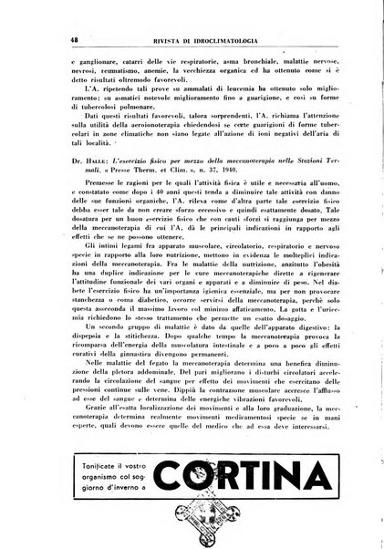 Rivista di idroclimatologia, talassologia e terapia fisica organo ufficiale dell'Associazione medica italiana di idroclimatologia talassologia e terapia fisica