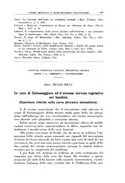 Rivista di idroclimatologia, talassologia e terapia fisica organo ufficiale dell'Associazione medica italiana di idroclimatologia talassologia e terapia fisica