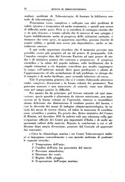 Rivista di idroclimatologia, talassologia e terapia fisica organo ufficiale dell'Associazione medica italiana di idroclimatologia talassologia e terapia fisica