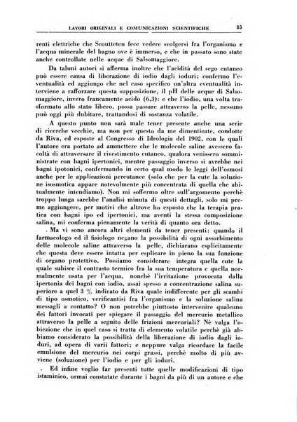 Rivista di idroclimatologia, talassologia e terapia fisica organo ufficiale dell'Associazione medica italiana di idroclimatologia talassologia e terapia fisica