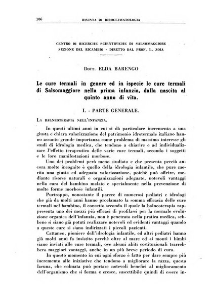 Rivista di idroclimatologia, talassologia e terapia fisica organo ufficiale dell'Associazione medica italiana di idroclimatologia talassologia e terapia fisica