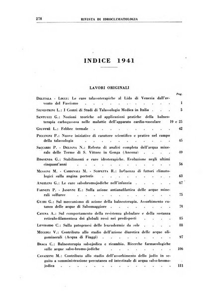 Rivista di idroclimatologia, talassologia e terapia fisica organo ufficiale dell'Associazione medica italiana di idroclimatologia talassologia e terapia fisica