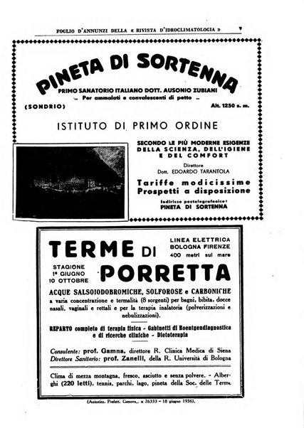 Rivista di idroclimatologia, talassologia e terapia fisica organo ufficiale dell'Associazione medica italiana di idroclimatologia talassologia e terapia fisica