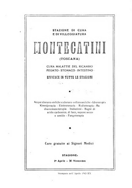 Rivista di idroclimatologia, talassologia e terapia fisica organo ufficiale dell'Associazione medica italiana di idroclimatologia talassologia e terapia fisica