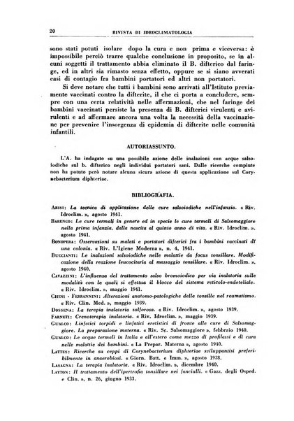 Rivista di idroclimatologia, talassologia e terapia fisica organo ufficiale dell'Associazione medica italiana di idroclimatologia talassologia e terapia fisica