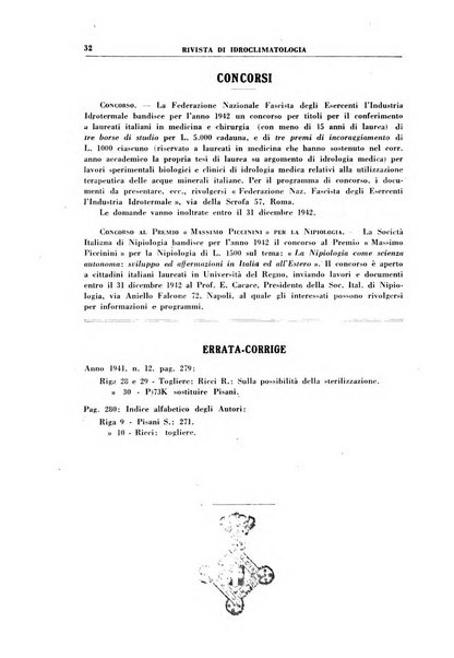 Rivista di idroclimatologia, talassologia e terapia fisica organo ufficiale dell'Associazione medica italiana di idroclimatologia talassologia e terapia fisica