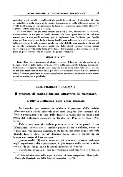 Rivista di idroclimatologia, talassologia e terapia fisica organo ufficiale dell'Associazione medica italiana di idroclimatologia talassologia e terapia fisica