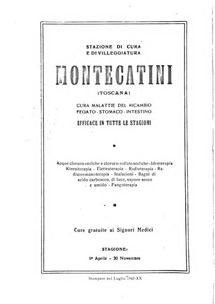 Rivista di idroclimatologia, talassologia e terapia fisica organo ufficiale dell'Associazione medica italiana di idroclimatologia talassologia e terapia fisica