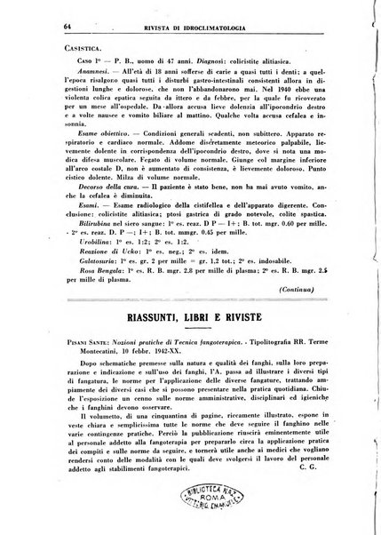 Rivista di idroclimatologia, talassologia e terapia fisica organo ufficiale dell'Associazione medica italiana di idroclimatologia talassologia e terapia fisica