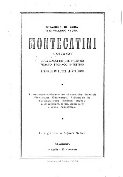 Rivista di idroclimatologia, talassologia e terapia fisica organo ufficiale dell'Associazione medica italiana di idroclimatologia talassologia e terapia fisica