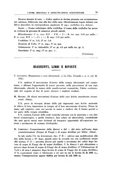 Rivista di idroclimatologia, talassologia e terapia fisica organo ufficiale dell'Associazione medica italiana di idroclimatologia talassologia e terapia fisica