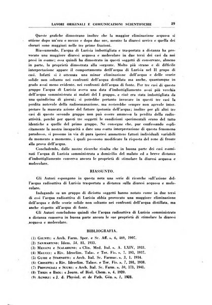 Rivista di idroclimatologia, talassologia e terapia fisica organo ufficiale dell'Associazione medica italiana di idroclimatologia talassologia e terapia fisica