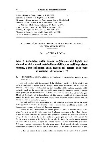 Rivista di idroclimatologia, talassologia e terapia fisica organo ufficiale dell'Associazione medica italiana di idroclimatologia talassologia e terapia fisica