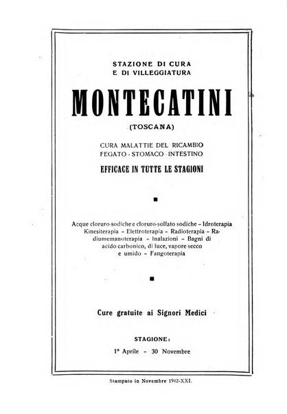 Rivista di idroclimatologia, talassologia e terapia fisica organo ufficiale dell'Associazione medica italiana di idroclimatologia talassologia e terapia fisica