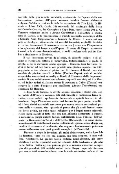 Rivista di idroclimatologia, talassologia e terapia fisica organo ufficiale dell'Associazione medica italiana di idroclimatologia talassologia e terapia fisica