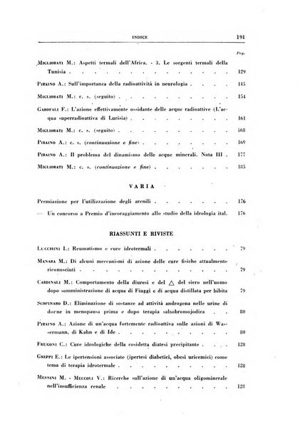 Rivista di idroclimatologia, talassologia e terapia fisica organo ufficiale dell'Associazione medica italiana di idroclimatologia talassologia e terapia fisica