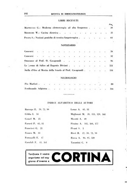 Rivista di idroclimatologia, talassologia e terapia fisica organo ufficiale dell'Associazione medica italiana di idroclimatologia talassologia e terapia fisica