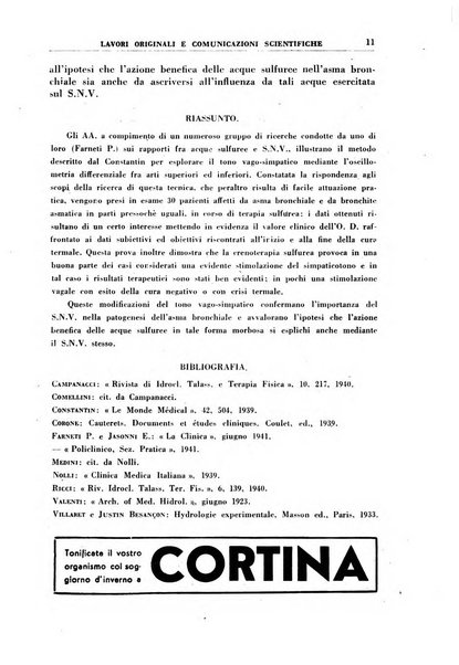 Rivista di idroclimatologia, talassologia e terapia fisica organo ufficiale dell'Associazione medica italiana di idroclimatologia talassologia e terapia fisica