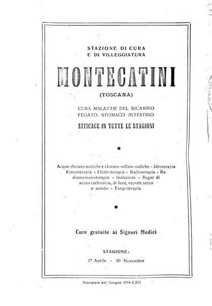 Rivista di idroclimatologia, talassologia e terapia fisica organo ufficiale dell'Associazione medica italiana di idroclimatologia talassologia e terapia fisica