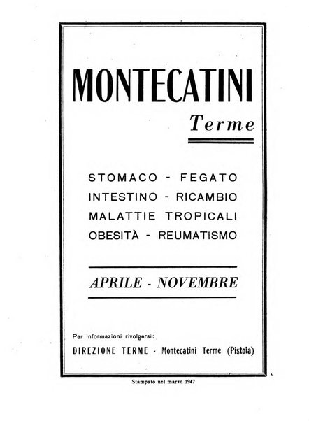 Rivista di idroclimatologia, talassologia e terapia fisica organo ufficiale dell'Associazione medica italiana di idroclimatologia talassologia e terapia fisica