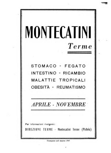 Rivista di idroclimatologia, talassologia e terapia fisica organo ufficiale dell'Associazione medica italiana di idroclimatologia talassologia e terapia fisica