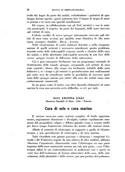 Rivista di idroclimatologia, talassologia e terapia fisica organo ufficiale dell'Associazione medica italiana di idroclimatologia talassologia e terapia fisica