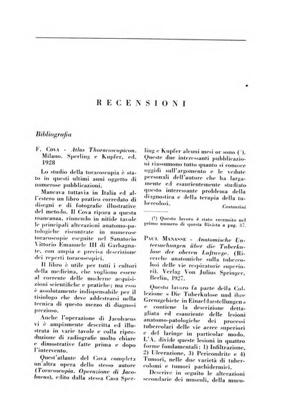 Rivista di patologia e clinica della tubercolosi organo ufficiale della Società italiana fascista di studi scientifici sulla tubercolosi