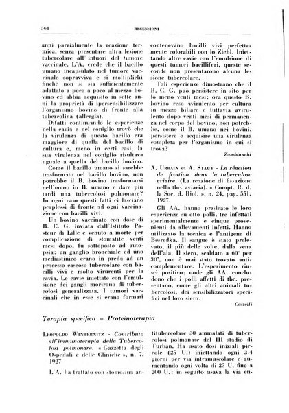 Rivista di patologia e clinica della tubercolosi organo ufficiale della Società italiana fascista di studi scientifici sulla tubercolosi