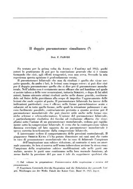 Rivista di patologia e clinica della tubercolosi organo ufficiale della Società italiana fascista di studi scientifici sulla tubercolosi