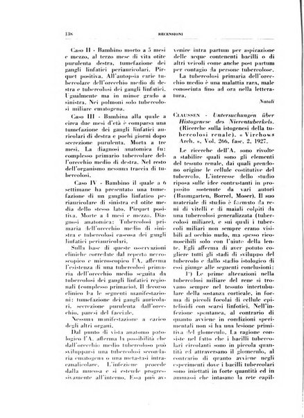 Rivista di patologia e clinica della tubercolosi organo ufficiale della Società italiana fascista di studi scientifici sulla tubercolosi