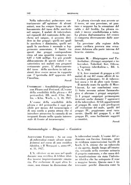 Rivista di patologia e clinica della tubercolosi organo ufficiale della Società italiana fascista di studi scientifici sulla tubercolosi