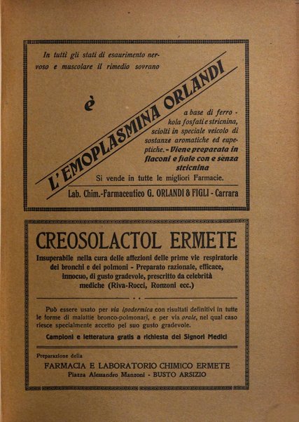 Rivista di patologia e clinica della tubercolosi organo ufficiale della Società italiana fascista di studi scientifici sulla tubercolosi