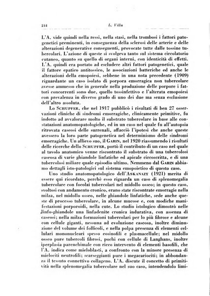 Rivista di patologia e clinica della tubercolosi organo ufficiale della Società italiana fascista di studi scientifici sulla tubercolosi